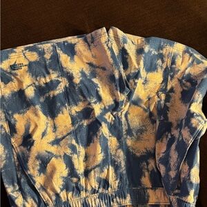 Nike Blue and White Tie-Dye Sweatpants